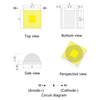 5050 High power 5W white 6000-8000K LED