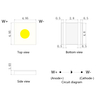 5050 strong long beam led lamp bead flashlight Car light bright white 5050 white laser led lamp bead