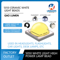 High power 15W ceramic 5050 White led lamp bead sst-40 Flashlight lamp bead 5050 White led lamp bead