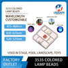 Custom 3535RGB ceramic lamp bead stage light aquarium light blue, red and green three-in-one high light full color led lamp bead