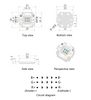 10W RGB R1C square COB Module LED