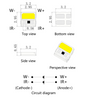 0.5W 3030 Dual Color White+940nm Monitoring Special LED