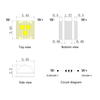 High Voltage 9V 3535 Ceramic SMD White LED