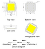 150W-500W high power white/warm white LED module COB