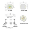 15W WRGBWW R9C square COB Module LED
