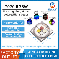 Ceramic 7070RGBW high-power colorful ultra high brightness LED bead stage light landscape light source