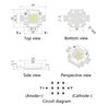 10W Yellow 590-595nm R1C COB Module LED