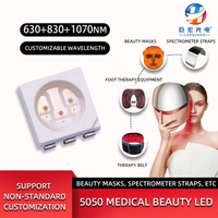 Customized 5050 Medical Beauty Physical Therapy 3-in-1 630nm 830nm 1070nm Red Infrared LED Beads