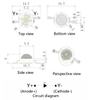 High Power 1w 3w Yellow Led diode