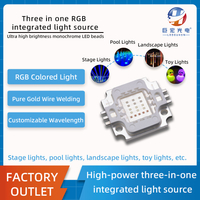Customized 17W high-power RGB stage light, aquarium light three in one high brightness full-color integrated light source