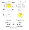 0.5W 3030 High CRI Dual Color Temperature SMD LED