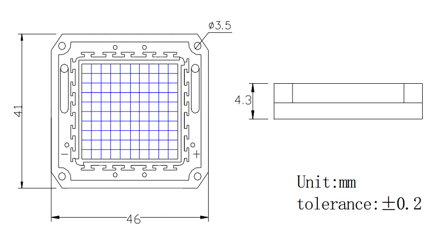  Z1C Z3C Copper Frame 20W 30W 40W 50W 100W UV 365-370NM 390-425NM LED COB