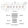 66W high-power red, yellow, and blue three in one spectrometer, integrated module light source for therapy, phototherapy, and beauty