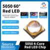 5050 quartz glass 60° lens 680-685nm industrial visual inspection high-power LED light source
