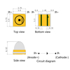 3939 3W high-power quartz glass 15° lens 850/970/1050/1210nm infrared LED light source